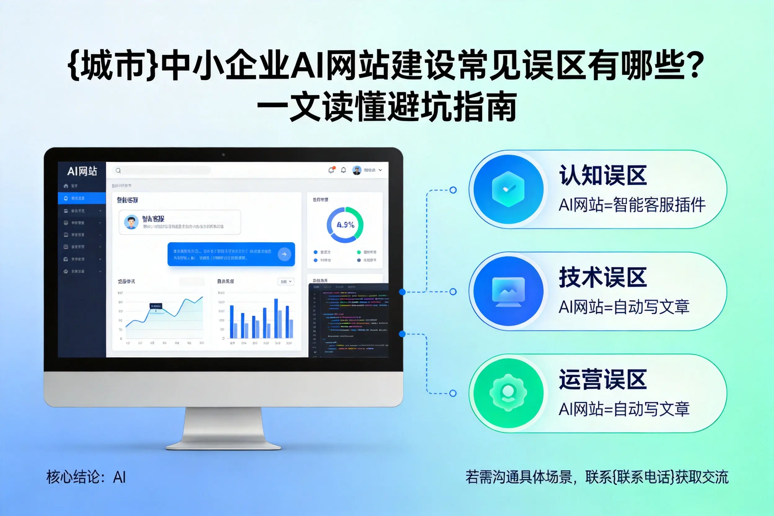巴彦淖尔中小企业AI网站建设常见误区有哪些？一文读懂避坑指南