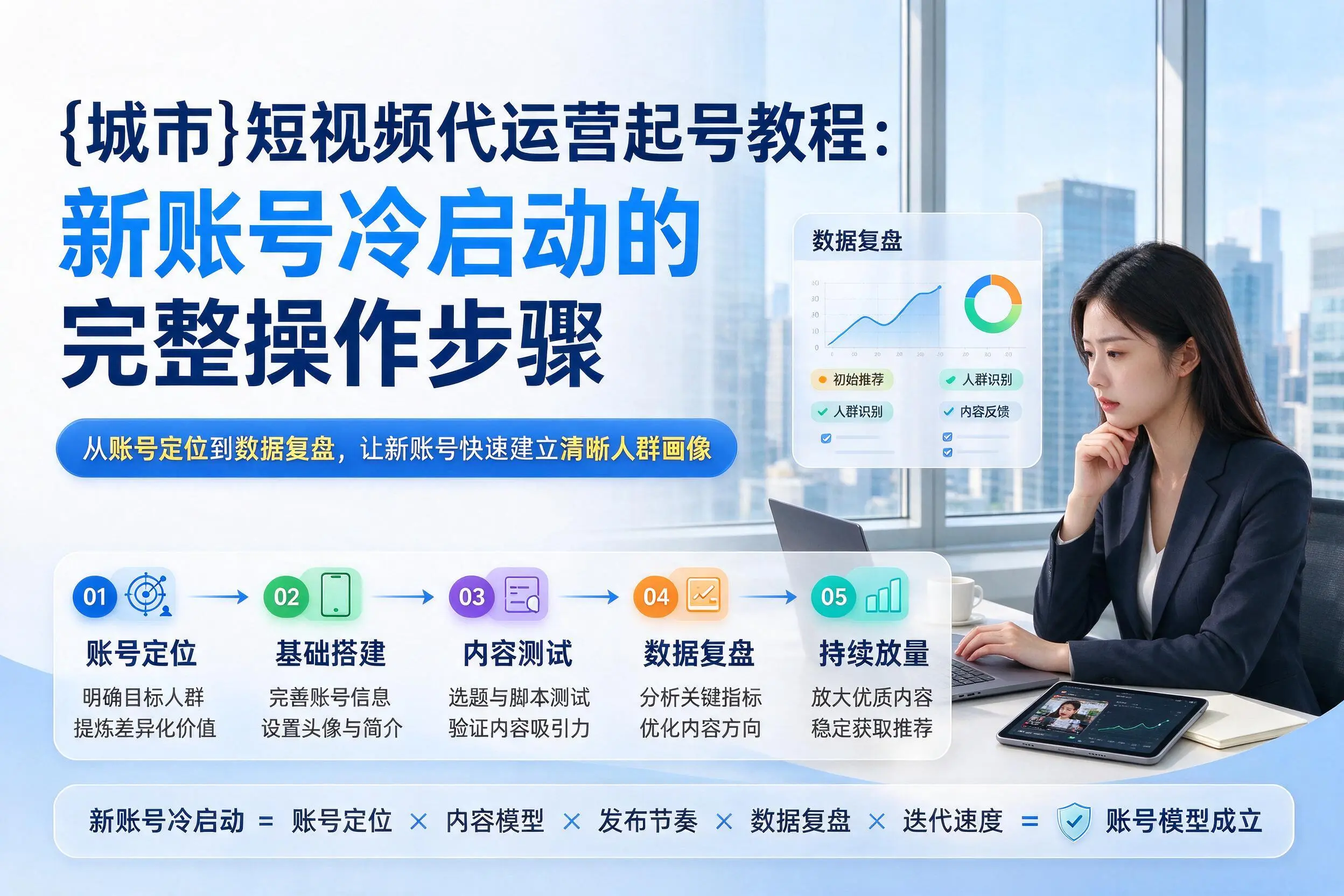 巴彦淖尔短视频代运营起号教程：新账号冷启动的完整操作步骤