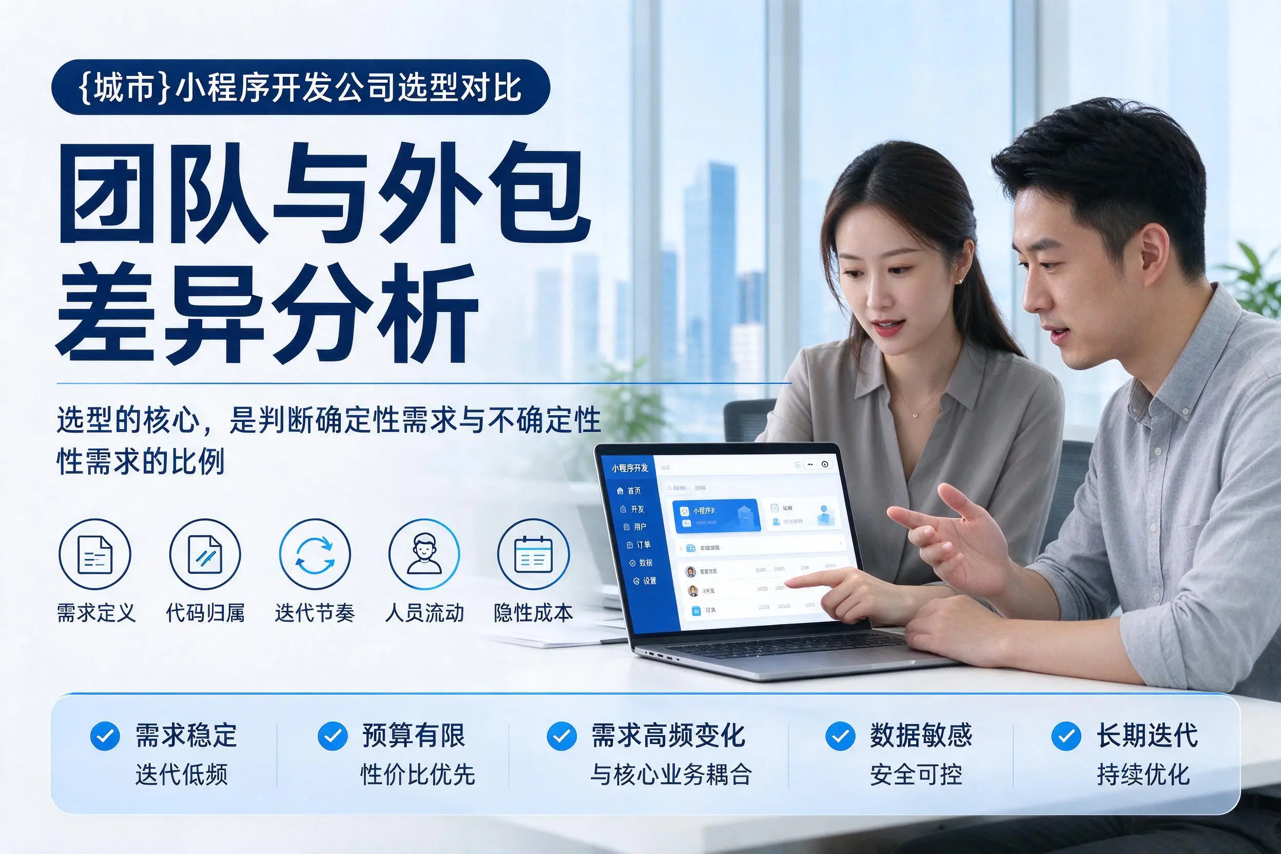 巴彦淖尔小程序开发公司选型对比：团队与外包差异分析