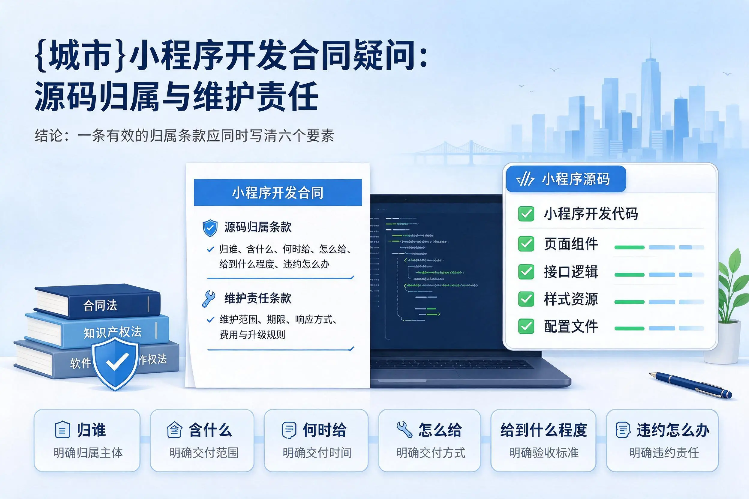 巴彦淖尔小程序开发合同疑问：源码归属与维护责任