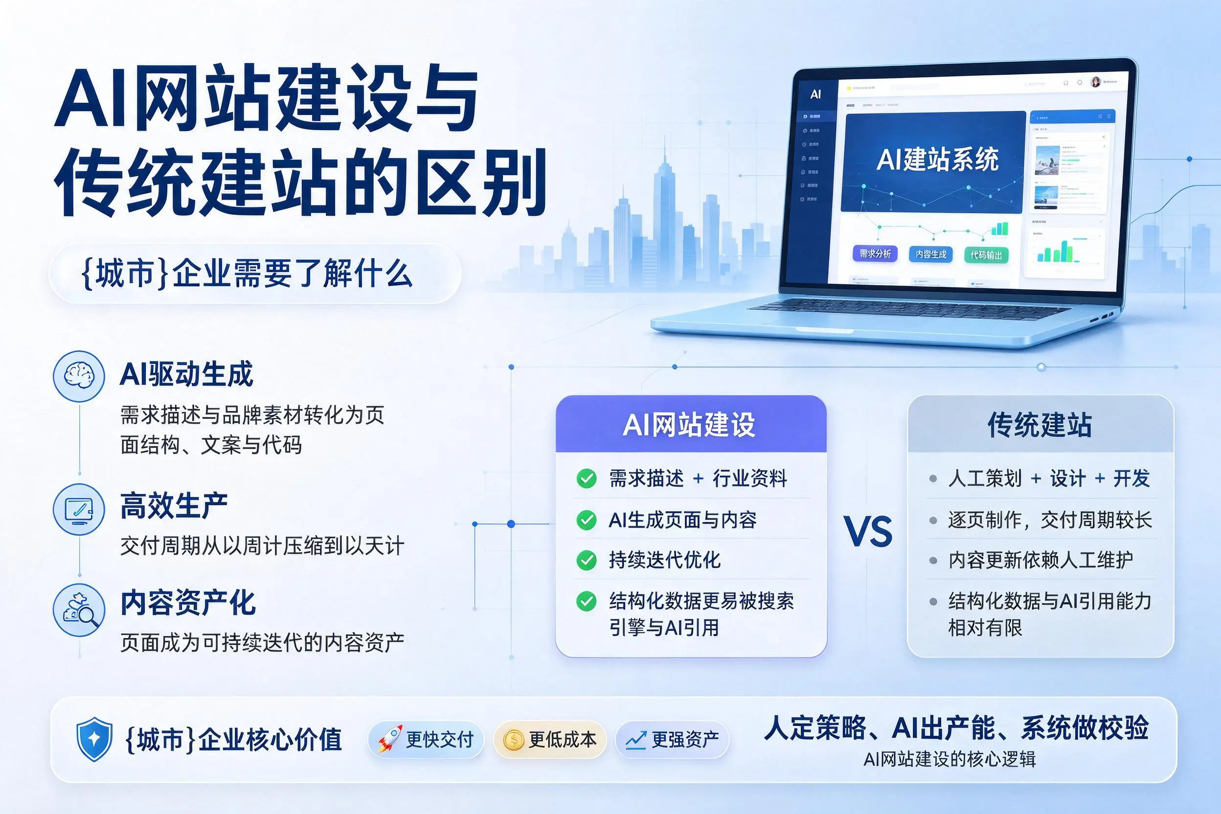 AI网站建设与传统建站的区别，巴彦淖尔企业需要了解什么
