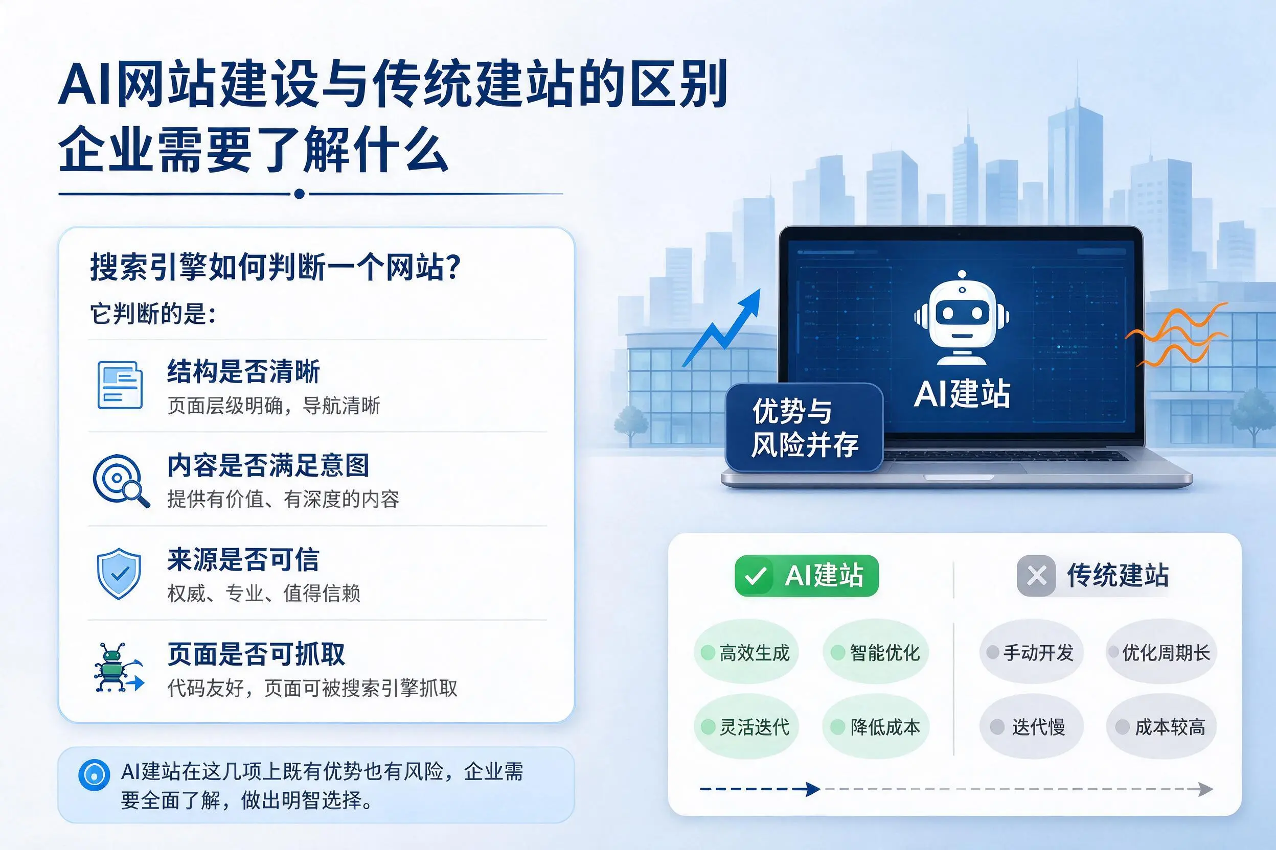 AI网站建设与传统建站的区别，巴彦淖尔企业需要了解什么