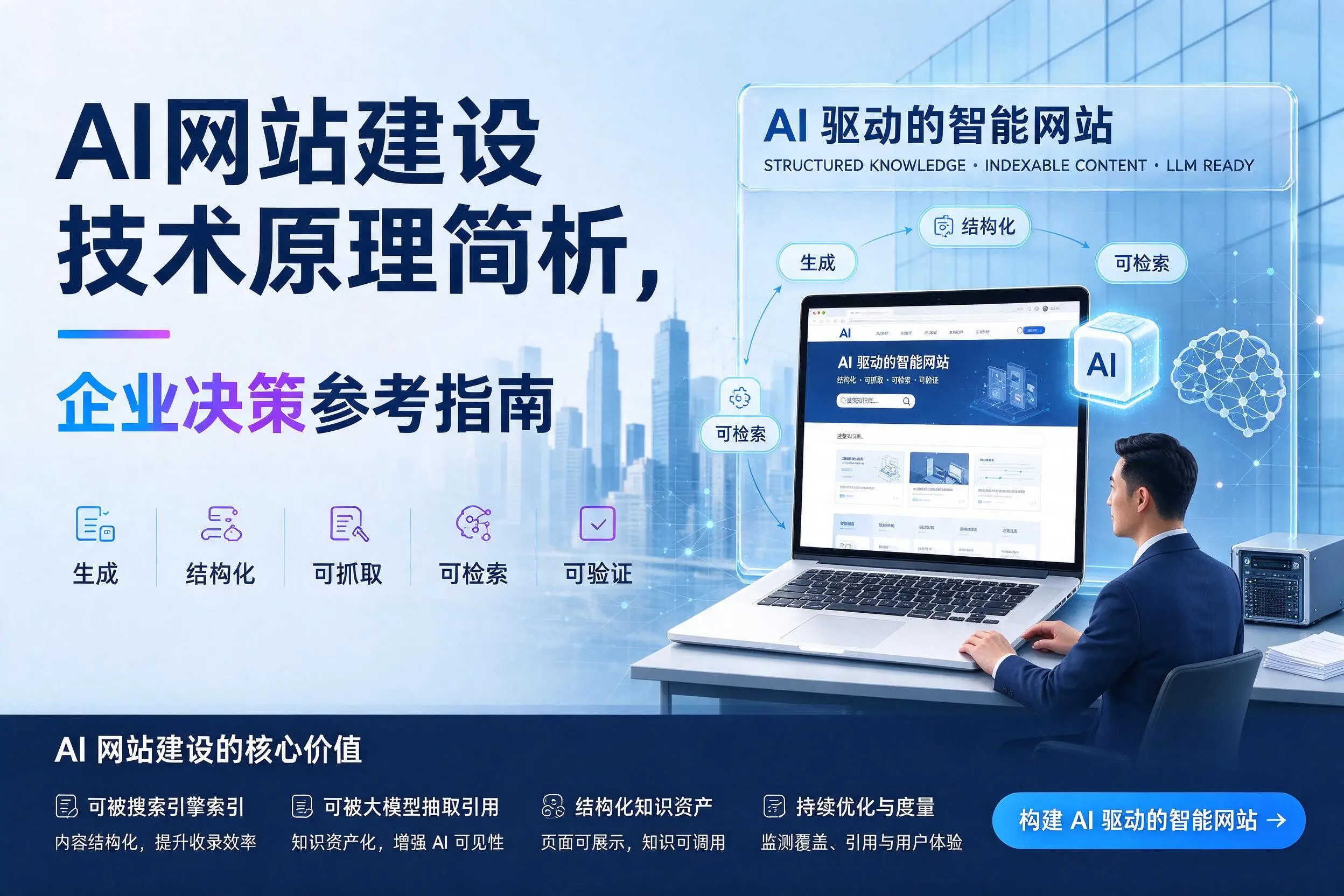 AI网站建设技术原理简析,巴彦淖尔企业决策参考指南