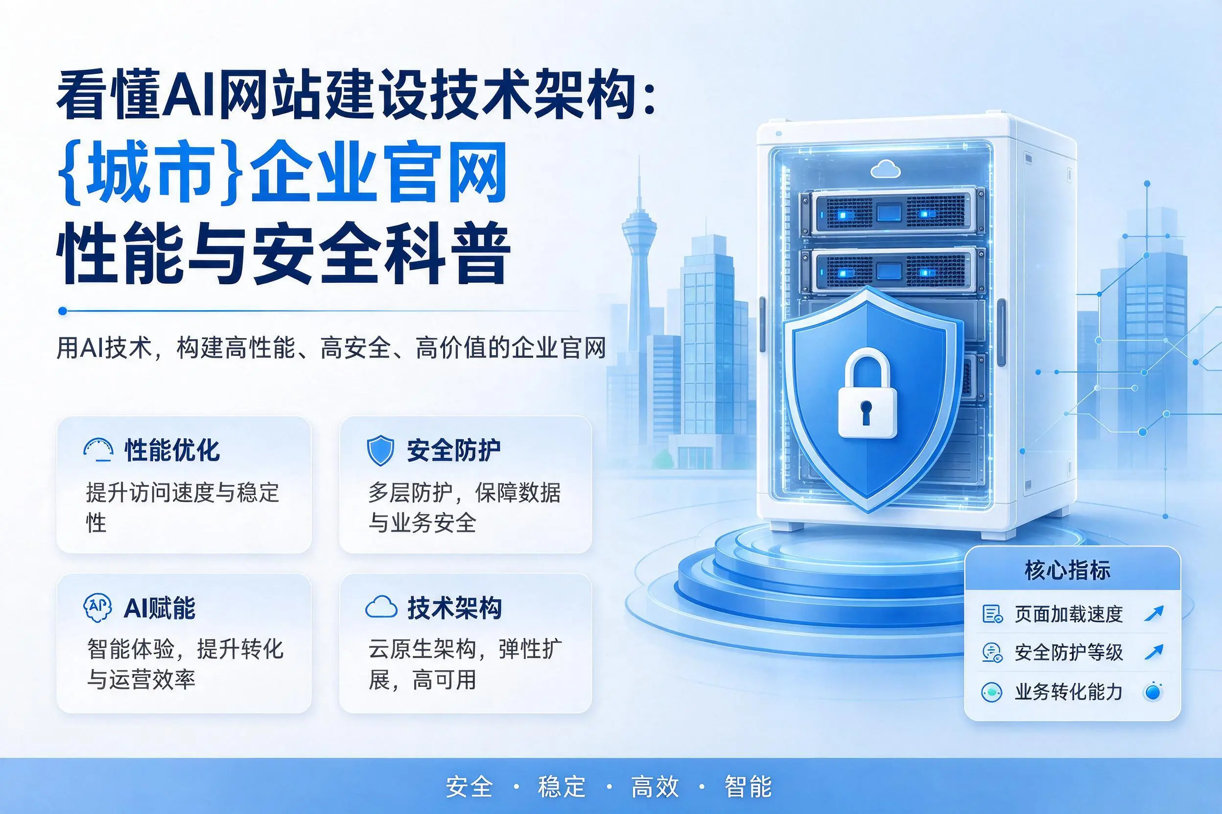 看懂AI网站建设技术架构：巴彦淖尔企业官网性能与安全科普