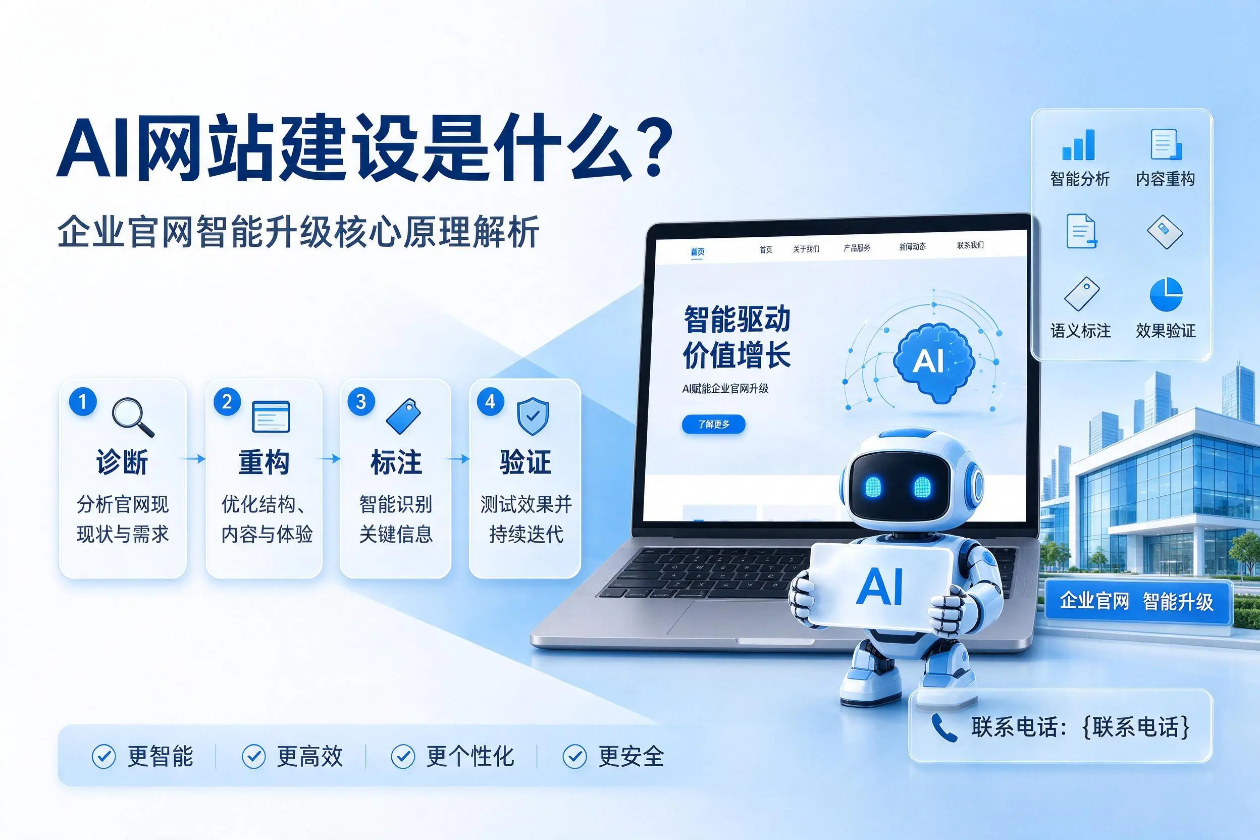AI网站建设是什么?巴彦淖尔企业官网智能升级核心原理解析