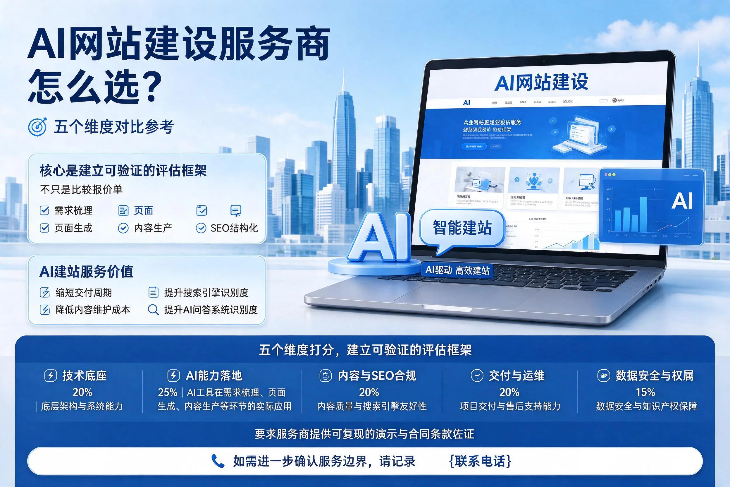 巴彦淖尔AI网站建设服务商怎么选？五个维度对比参考