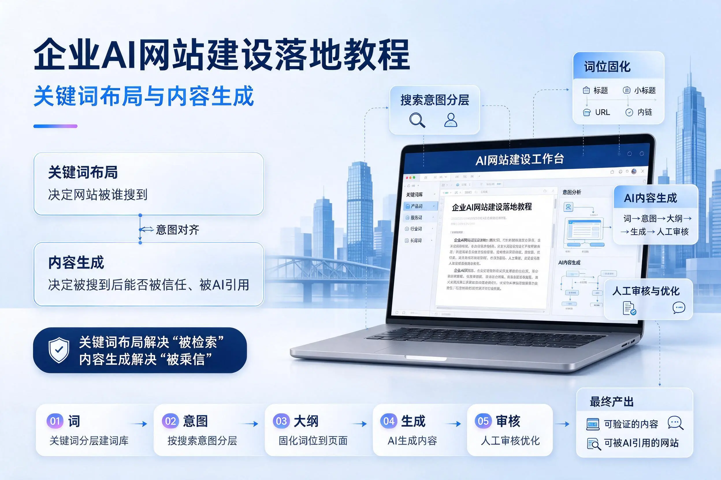 巴彦淖尔企业AI网站建设落地教程：关键词布局与内容生成